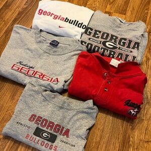 Vintage Georgia Bulldogs Shirt Bundle Adult Size XL, 2XL, 4XL UGA